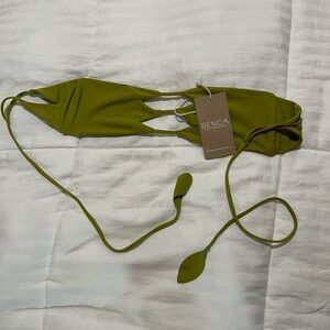 Benoa Olive Green Bikini Top